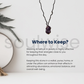 Handmade Amethyst Tumble Stone Necklace – Natural Healing Crystal Wrapped in Black Thread Cord – Unisex