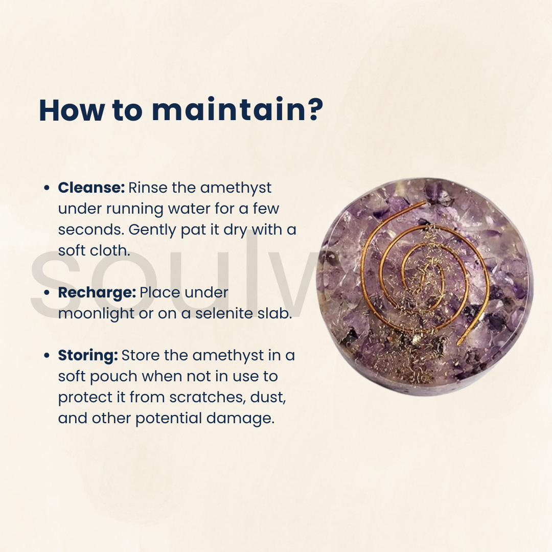 Soulwise Natural Amethyst Crystal Paperweight – Raw Stone for Desk Decor, Healing, Meditation, Office Gift & Positive Energy