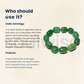 Soulwise Green Aventurine tumble bracelet for good relationships, happiness, health, and wealth, healing Crystal for Peace, Chakra Healing, and balancing.