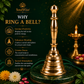 Brass Hand Bell (Ghanti) for Puja & Aarti | Traditional Temple Bell for Home Mandir, Meditation & Spiritual Rituals