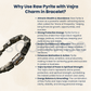 Raw Pyrite Crystal Bracelet with Vajra Charm – Natural Protection Stone Jewelry