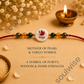 Money Magnet Virgo Rakhi – Green Jade, Citrine, Pyrite & Mother of Pearl Zodiac Rakhi for Prosperity, Clarity & Positive Energy