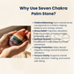 Seven Chakra Palm Stone – Natural Healing Crystal for Chakra Balancing, Meditation, Reiki, and Positive Energy