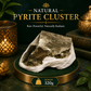 Natural Pyrite Cluster Raw Crystal Stone – Authentic Golden Fool’s Gold for Prosperity, Protection & Positive Energy (60g)