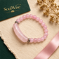 Natural Rose Quartz 8mm Beaded Bracelet with Center Charm – Pink Healing Crystal Bracelet for Love, Self-Love, Emotional Balance, Heart Chakra, Relationship Harmony & Positive Energy | Unisex Spiritual Jewelry
