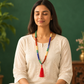 7 Chakra Crystal Jaap Mala Necklace – Natural Seven Chakra Healing Gemstone Prayer Beads for Meditation, Reiki, Energy Alignment & Spiritual Balance