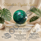 Malachite Crystal Sphere (50–55mm) – Natural Green Malachite Healing Crystal Ball for Meditation, Reiki, Chakra Balancing & Home Décor