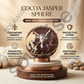 Cocoa Jasper Crystal Sphere – Natural Grounding Healing Crystal Ball for Meditation, Emotional Balance & Protection | Polished Jasper Stone for Home Décor, Reiki & Chakra Healing