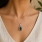 Natural Pyrite Gemstone Pendant – Oval-Cut Prosperity Crystal Jewellery