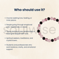 Healing Crystal Bracelet – Rose Quartz, Amethyst & Clear Quartz – 8mm