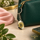 Natural Pyrite Bitcoin Keychain – Bitcoin Symbol Crystal Keyring for Keys, Bag Accessories & Crypto Enthusiast Gifting
