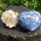 Sodalite Heart Stone Polished Natural Crystal for Meditation Calm Energy Emotional Balance Spiritual Home Décor Gift