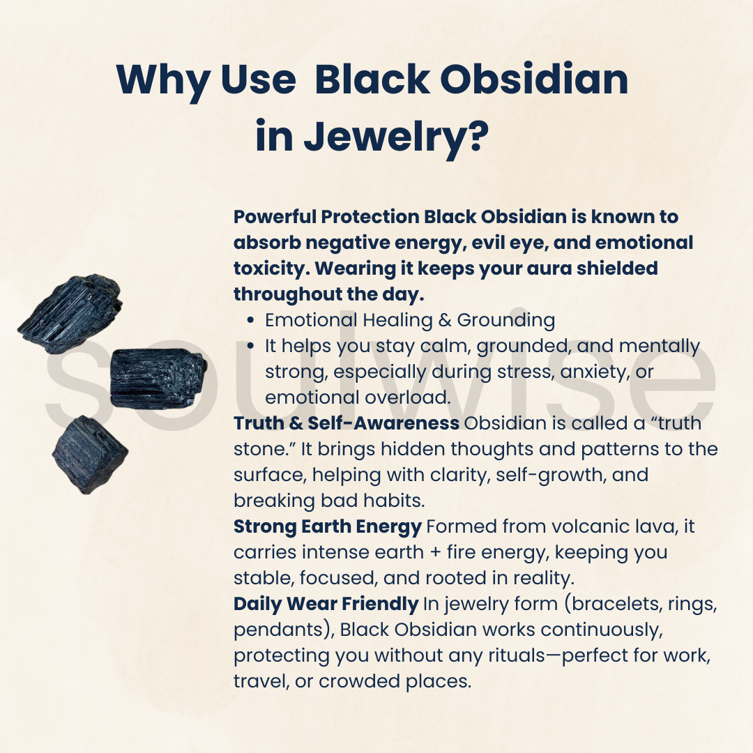 Natural Black Obsidian Hexagon Shape Pendant Healing crystal  - Genuine Protection Stone