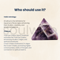 Amethyst Pyramid 3" – Natural Healing Crystal for Reiki, Chakra Balancing, Meditation