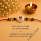 Money Magnet Cancer Rakhi – Green Jade, Citrine, Pyrite & Mother of Pearl Zodiac Rakhi for Prosperity, Emotional Balance & Positive Energy