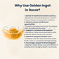 Golden Citrine Glass Ingot for Wealth & Business Success | Feng Shui & Vastu Remedy
