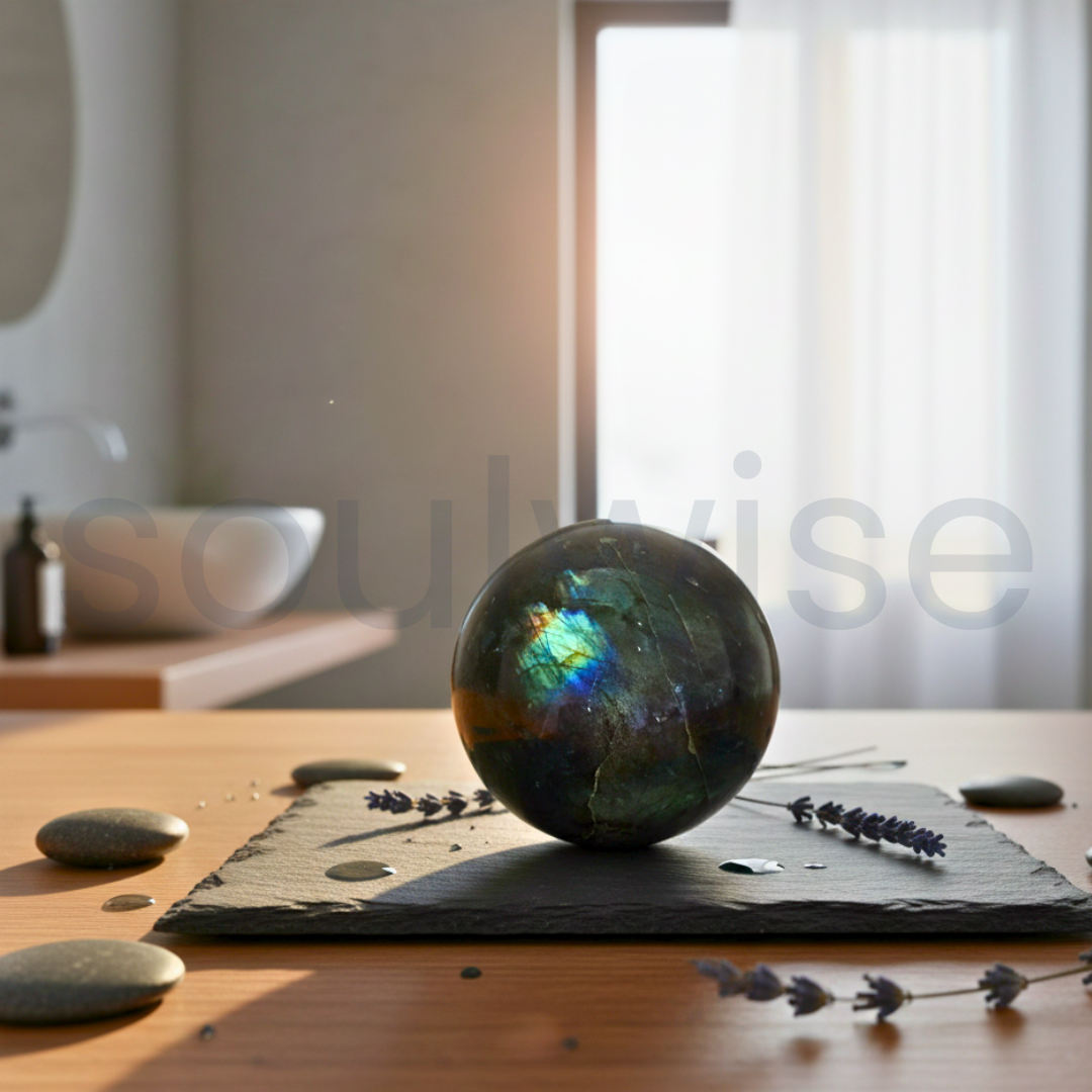 Labradorite Natural Healing Crystal Sphere