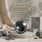 Hematite Crystal Sphere with Stand – Natural Healing Crystal Ball for Grounding, Protection & Mental Clarity | Reiki Meditation Chakra Healing Stone & Spiritual Home Décor