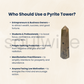 Soulwise Imported Natural Pyrite Crystal Tower Point – Golden Energy Stone for Focus, Motivation & Home Decor.