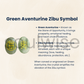 Soulwise Green Aventurine Angelic Sign Coin – Natural Crystal Pocket Token for Luck, Protection & Spiritual Guidance