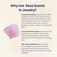 Rose Quartz Ring, Oval-Mix Cut, 16.69 Carat, Pink, Adjustable, Healing Crystal for Love and Good Realtionship Harmony