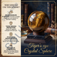 Tiger Eye Crystal Sphere (60–65mm) – Natural Tiger’s Eye Healing Crystal Ball for Meditation, Reiki, Chakra Balancing & Home Décor