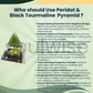 Peridot & Black Tourmaline Orgonite Pyramid – Crystal Energy Pyramid for Protection, Balance & Spiritual Décor