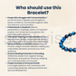 Blue Tiger Eye Bracelet 10mm – Natural Stretchable Crystal Beads for Protection, Focus & Positive Energy | Hawk’s Eye Stone