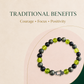 Leo Zodiac Crystal Bracelet with Hamsa Hand Charm – Certified Natural Multi-Stone 8mm Beads