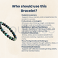 Natural Azurite 8mm Beaded Bracelet Stretch Gemstone Jewelry for Women and Men