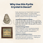 Khatu Shyam baba On raw pyrite base Wall Frame Certified