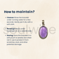 Natural Amethyst Crystal Pendant for Men & Women | Healing Stone Jewelry for Protection & Positive Energy