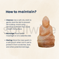 Soulwise Natural Rose Quartz Crystal Buddha Statue – Hand-Carved Healing Stone for Meditation– Peace, Love & Harmony – (10cm,150g)