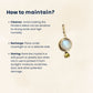 Certified Moonstone Pendant for Emotional Balance, Positivity & Intuition