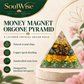 Money Magnet Orgone Pyramid – Symbolic Wealth & Prosperity Showpiece for Home, Office Desk & Spiritual Gifting