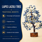 Lapis Lazuli Crystal Tree 8 Inch – Blue Gemstone Tree for Home Décor, Office Desk, Meditation & Spiritual Gifting