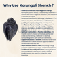 Karungali Shankh – Sacred Karungali Wood Conch for Spiritual Protection, Positivity & Divine Blessings