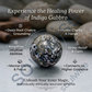 Indigo Gabbro Crystal Sphere – Natural Healing Crystal Ball for Intuition, Spiritual Growth, Grounding & Energy Balance | Polished Gemstone Sphere for Meditation, Reiki & Home Décor