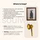 Lord Hanuman Pyrite & Selenite Healing Crystal Frame +Sidh Hanuman Ji Gadda with Stand – 3 Inch Gold-Plated, Vastu Remedy & Spiritual Decor Combo | Diwali Gift for Home & Office
