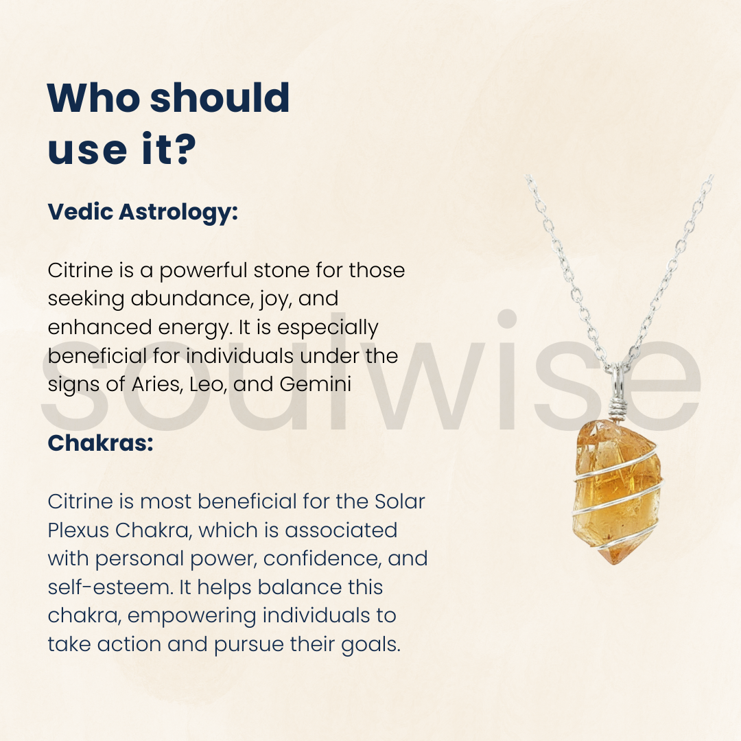 Golden Glow Raw Citrine Silver Pendant – Handcrafted Natural Crystal