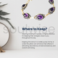 Amethyst Crystal Embedded Healing Bracelet – Natural Gemstone Energy Bracelet for Meditation, Stress Relief & Chakra Balancing