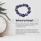 Amethyst cut stone tumble bracelet for good relationship, happiness, peace & business success