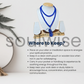 Soulwise Blue Agate 8mm Jaap Mala with 108+1 Beads – Natural Healing Crystal for Meditation, Chanting, Spiritual Balance & Energy Alignment