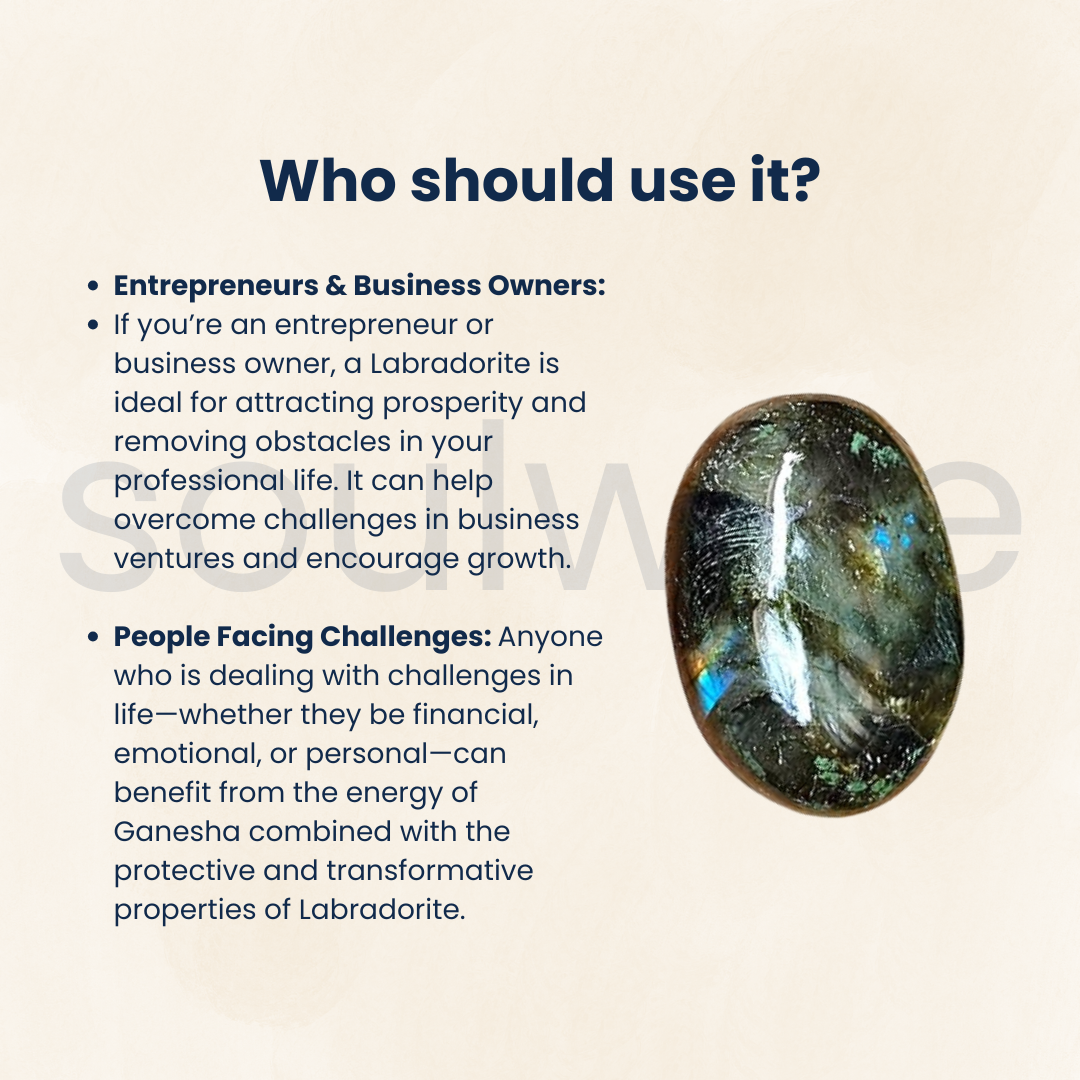 Labradorite Healing Crystal Palm Stone – Natural Gemstone for Protection, Intuition & Positive Energy
