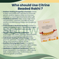 Citrine 5 Beads Rakhi – Natural Crystal Rakhi for Abundance, Success, Positivity & Prosperity