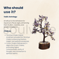 Soulwise Amethyst Crystal Tree for Positive Energy – 8-10 Inch Handcrafted Gemstone Bonsai Tree for Healing, Vastu, Home Decor, Meditation & Gifts