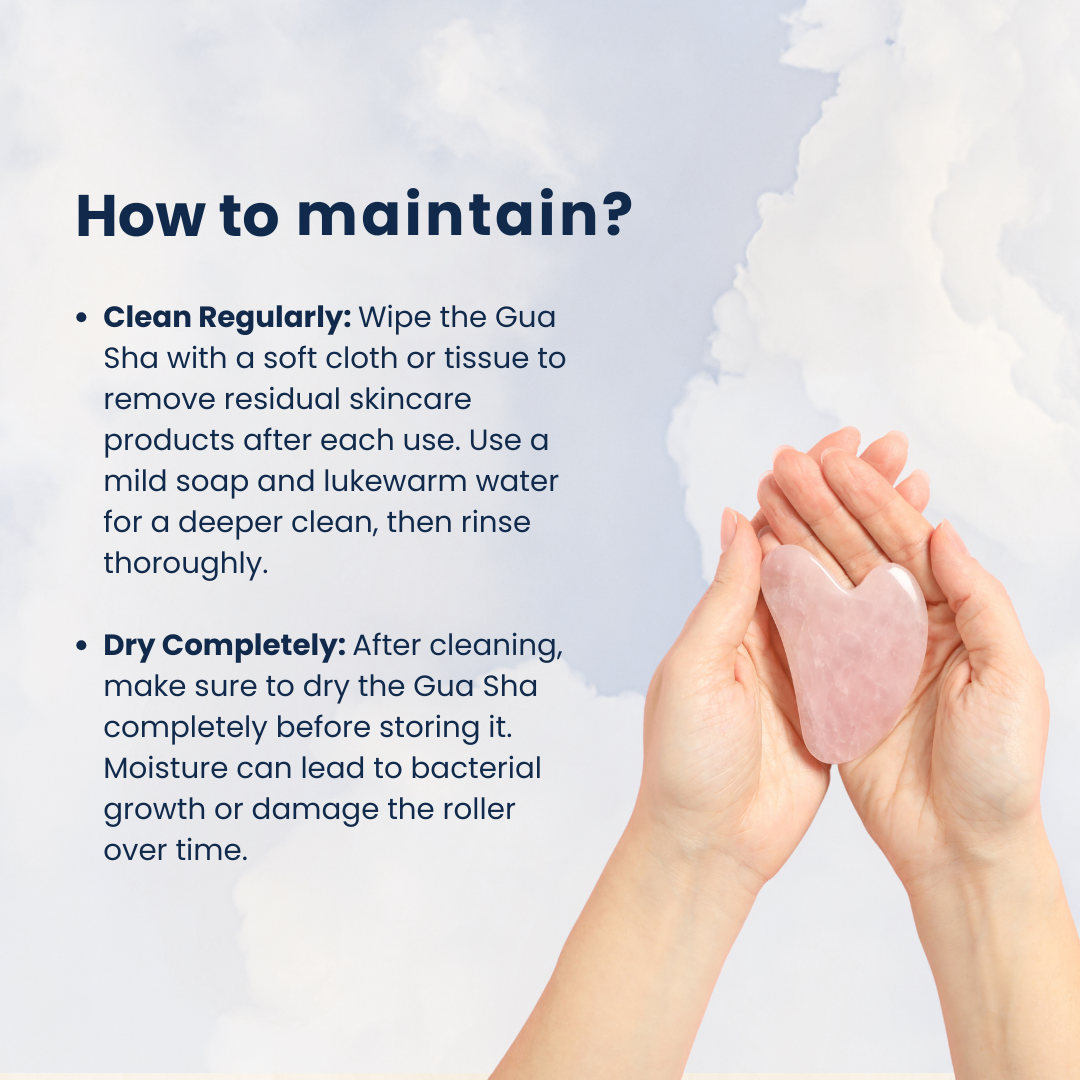 Rose Quartz Gua Sha Massage Tool