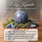 Ruby Kyanite Crystal Sphere – Natural Healing Crystal Ball for Passion, Intuition, Balance & Spiritual Growth | Polished Gemstone Sphere for Meditation, Reiki & Home Décor