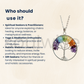 Tree of Life Chakra Pendant – Seven Chakra Gemstone Necklace – Spiritual Healing Jewelry