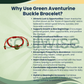 Green Aventurine Safety Buckle Bracelet – Natural Crystal Bracelet for Prosperity, Good Luck, Growth & Positive Energy